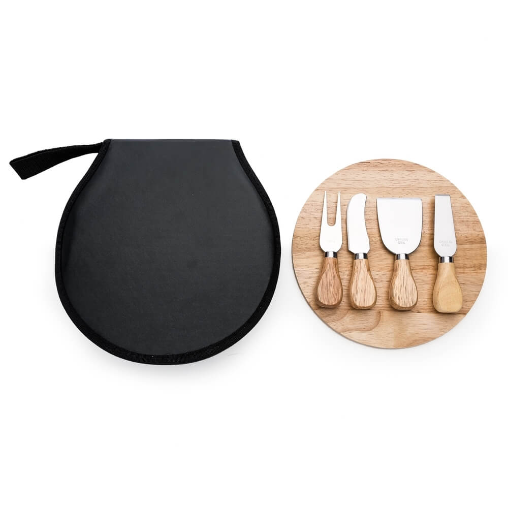 KIT QUEIJO C/ 5 PEÇAS BOLSA C/ ZIPER SPX-12222-PRE NA COR PRETO - Imagem 5