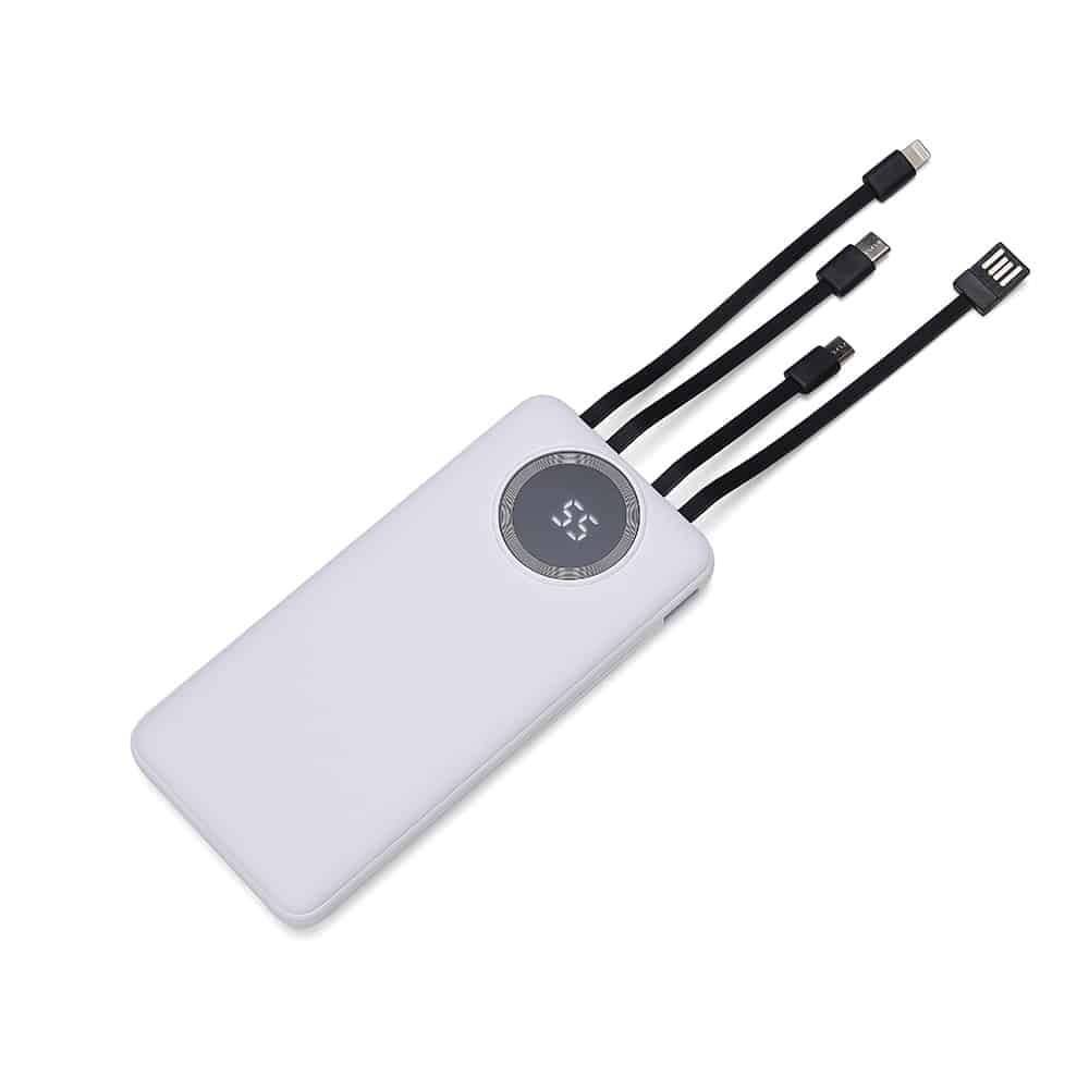 POWER BANK 10.000MAH MULTISSAÍDAS SPX-04052-BCO NA COR BRANCO - Imagem 2