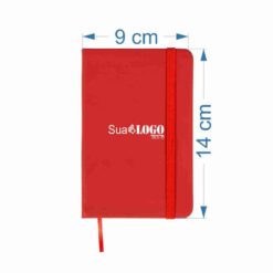 Alternative view of CADERNETA EMBORRACHADA SPX-03009-VM NA COR VERMELHO