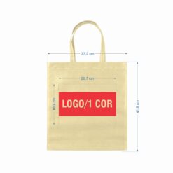 Alternative view of SACOLA DE TNT SPX-13780N-BEG NA COR BEGE