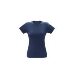 Camiseta feminina de corte cinturado em malha 100% algodão (170 g/m2) com fio 30/1 penteado