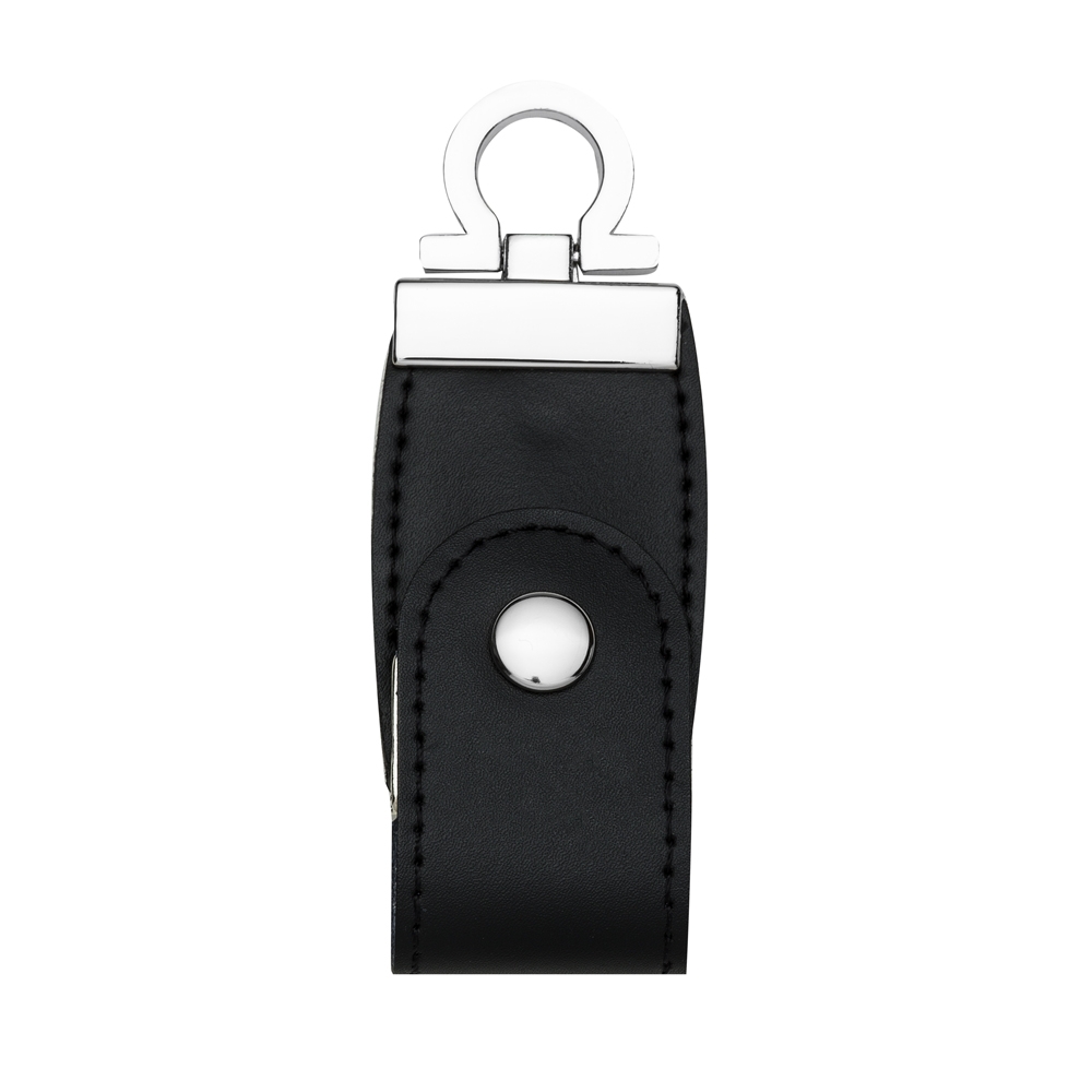 PEN DRIVE COURO 8 GB  SPX-025-8GB-PRE NA COR PRETO