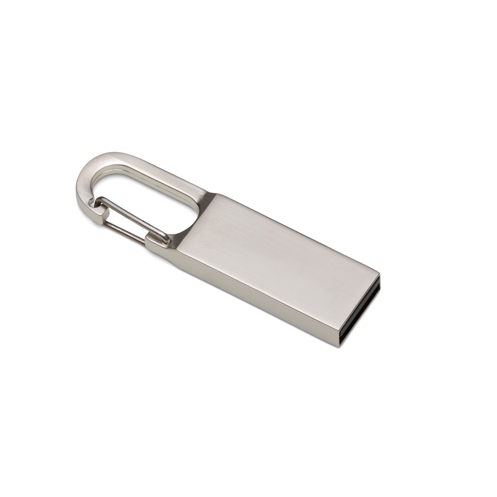PEN DRIVE C/ MOSQUETÃO 4GB SPX-063-4GB-PRA NA COR PRATA