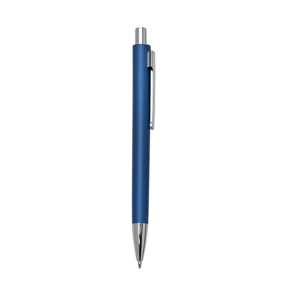 CANETA SEMI - METAL SPX-13067-AZU/PRA NA COR AZUL