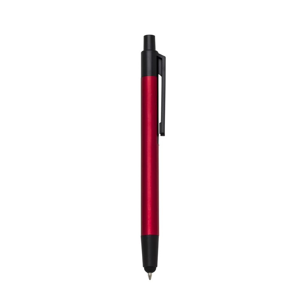 CANETA SEMI - METAL TOUCH SPX-13258-VM NA COR VERMELHO