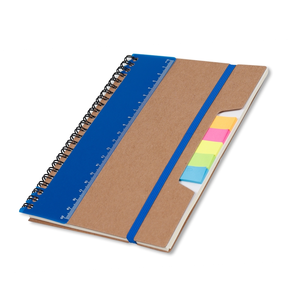 CADERNO P/ ANOT. KRAFT COM ELASTICO SPX-14692-AZU NA COR AZUL