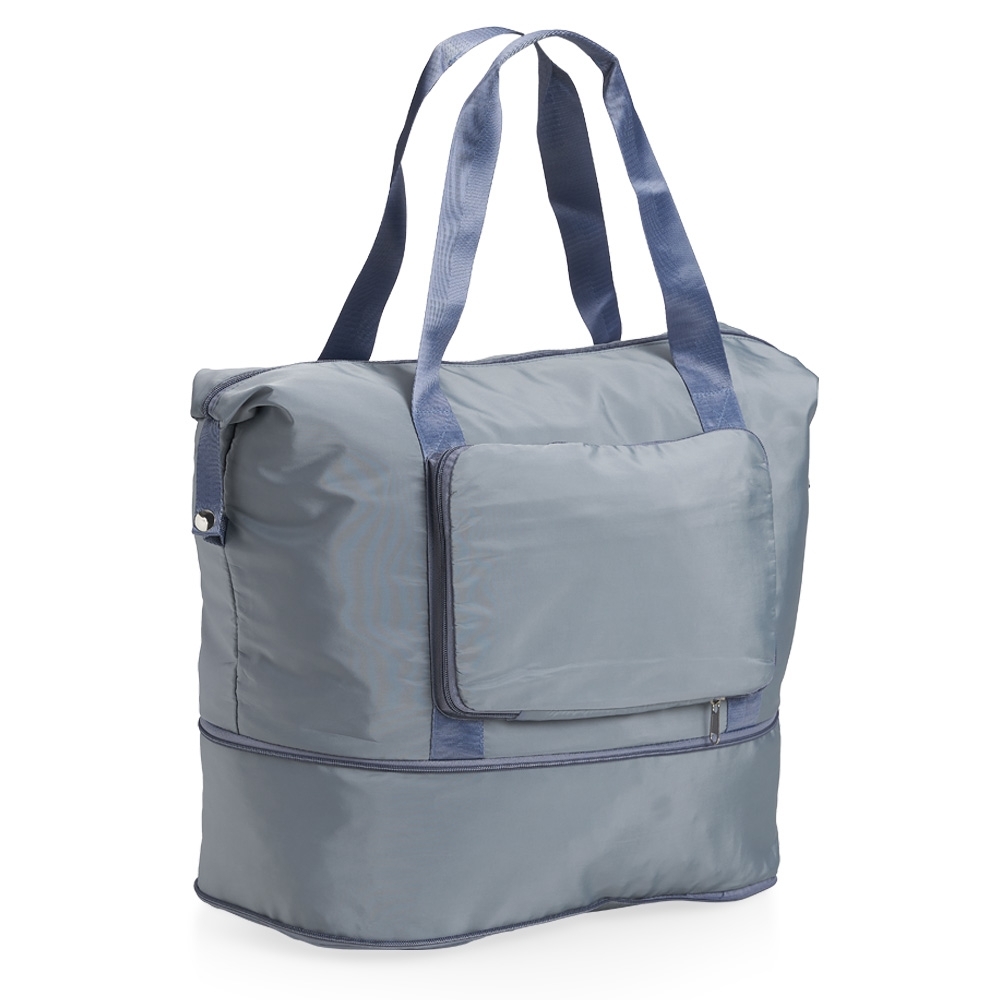 BOLSA DOBRÁVEL E EXPANSÍVEL 40L SPX-04091-CIN/AZU NA COR PRATA
