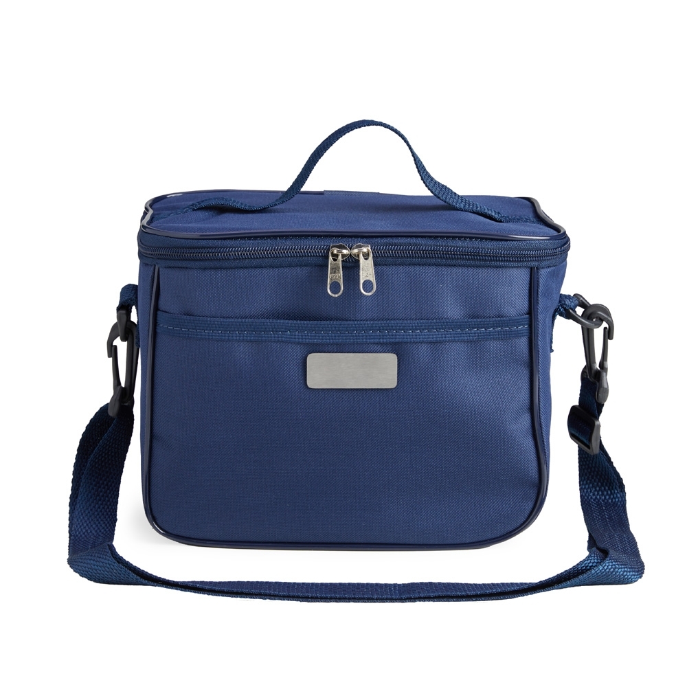 LANCHEIRA NYLON C/ PLAQUINHA  SPX-14551-AZU NA COR AZUL