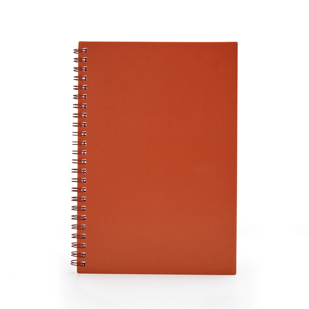 CADERNO A5 PLÁSTICO SPX-05071-VM NA COR VERMELHO