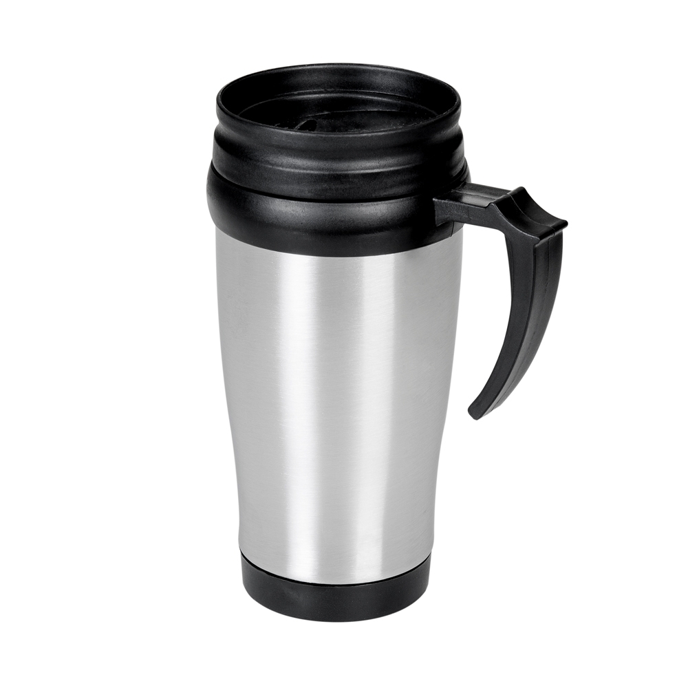 CANECA 400ML C/ TAMPA SPX-03889-INO/PRE NA COR INOX