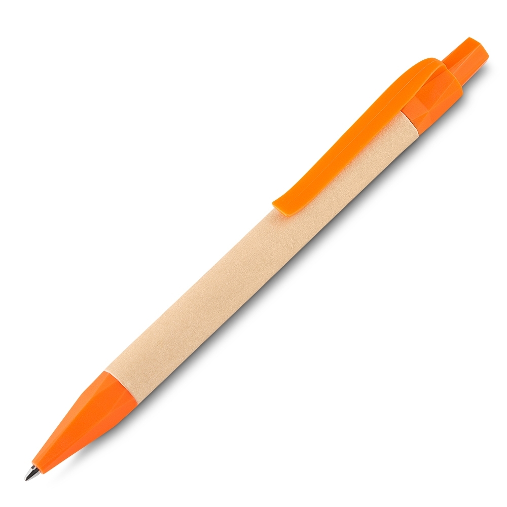 CANETA CORPO RECICLADO SPX-14674-LAR/LAR NA COR LARANJA