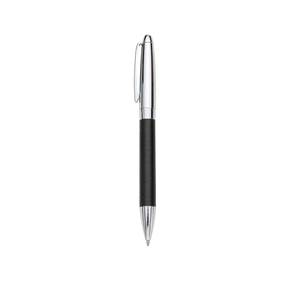 CANETA METAL C/ COSTURA SPX-14399-PRE NA COR PRETO
