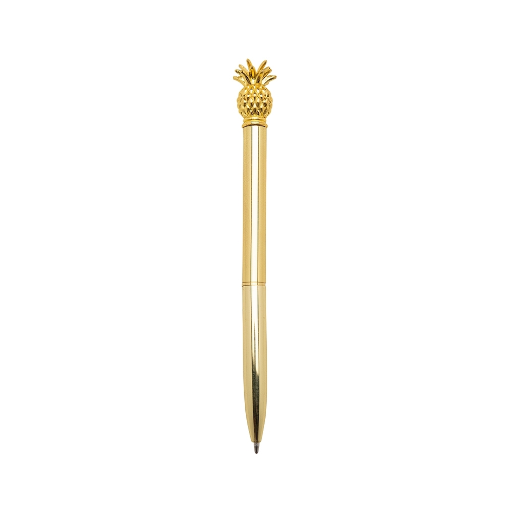 CANETA METAL ABACAXI SPX-14654-DOU NA COR DOURADO
