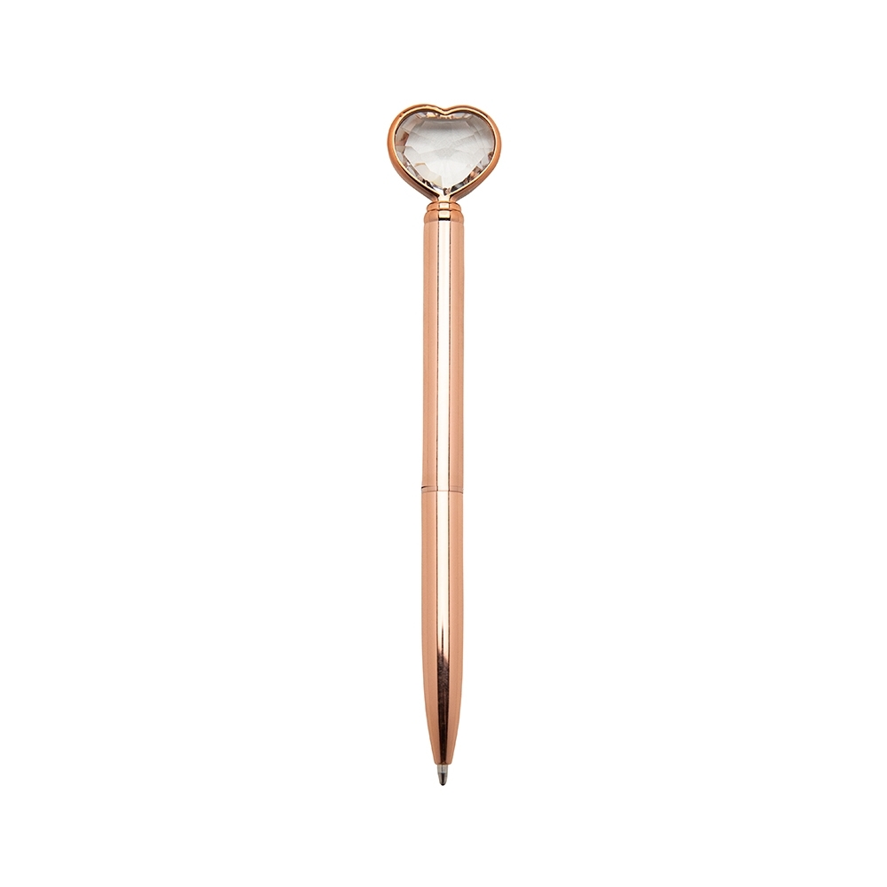 CANETA METAL CORAÇÃO SPX-14656-COB NA COR COBRE
