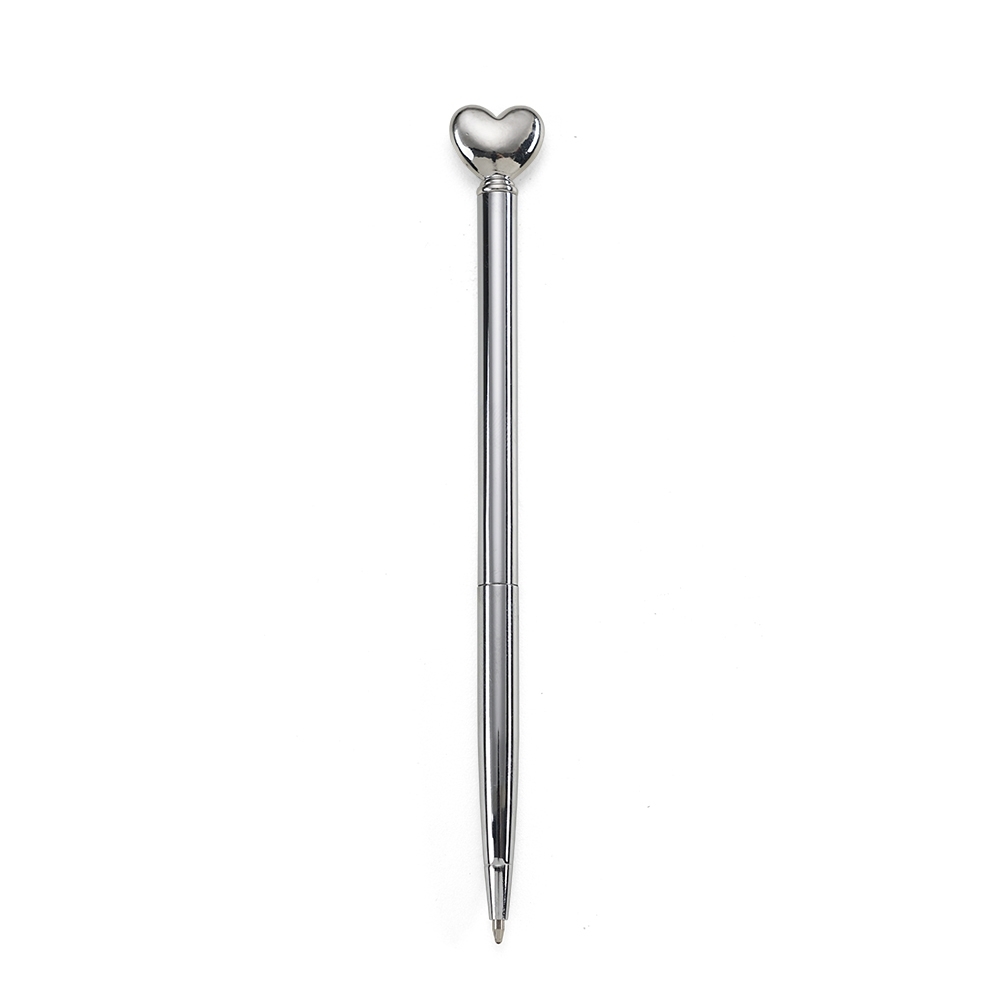CANETA METAL CORAÇÃO  SPX-14553-CRO NA COR PRATA