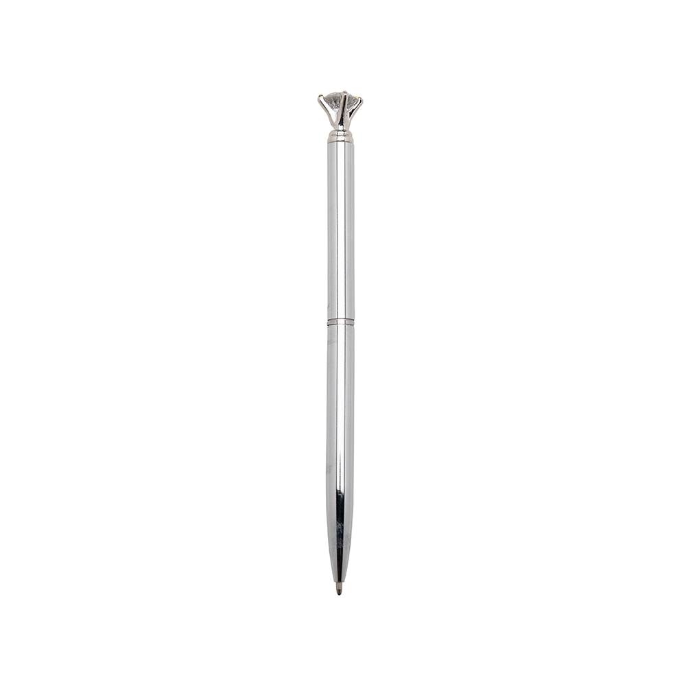 CANETA METAL DIAMANTE SPX-14657-PRA NA COR PRATA