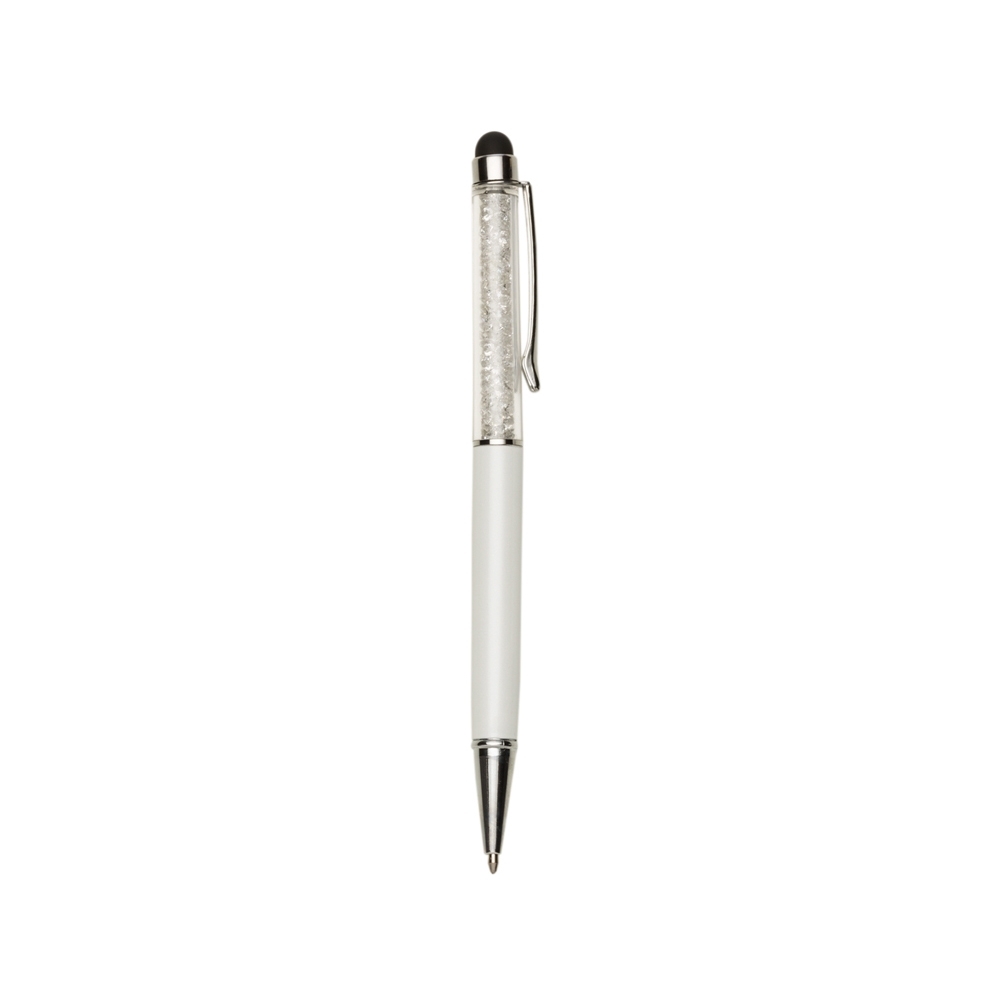CANETA METAL TOUCH SPX-13311-BCO/PRE NA COR PRETO