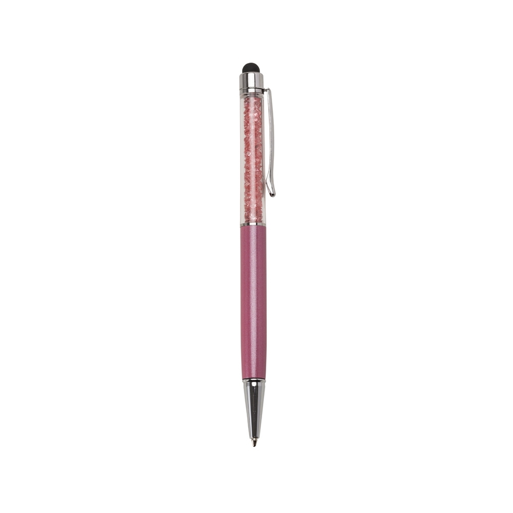 CANETA METAL TOUCH SPX-13311-ROS/PRE NA COR ROSA