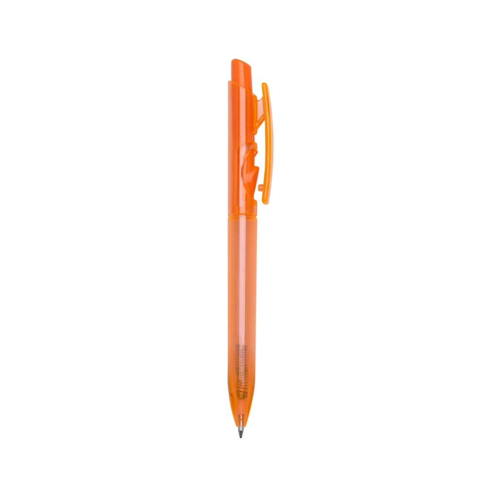 CANETA PLÁSTICA FLUORESCENTE SPX-01097F-LAR NA COR BRANCO