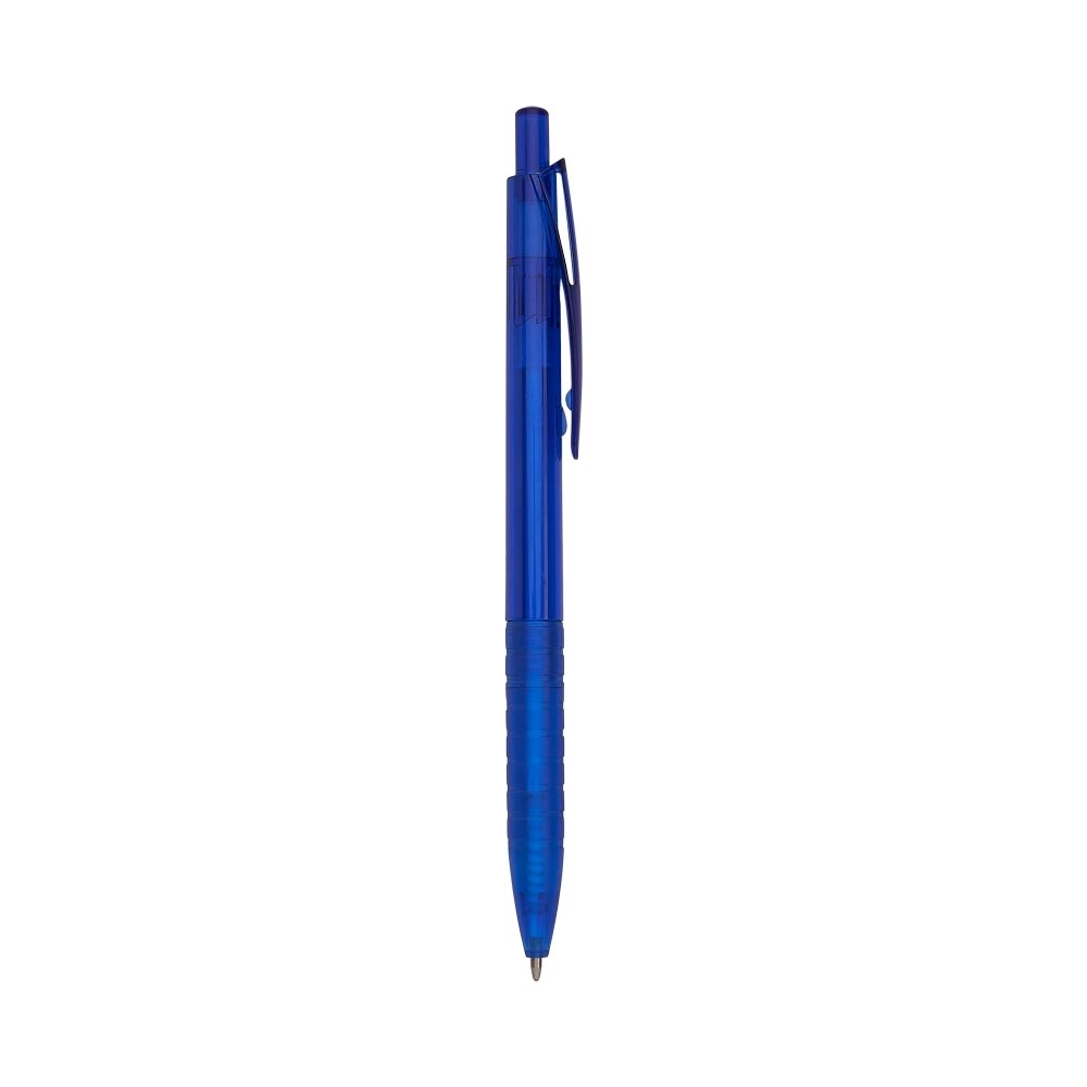 CANETA PLÁSTICA TRANSLUCIDA SPX-00401T-AZU NA COR AZUL