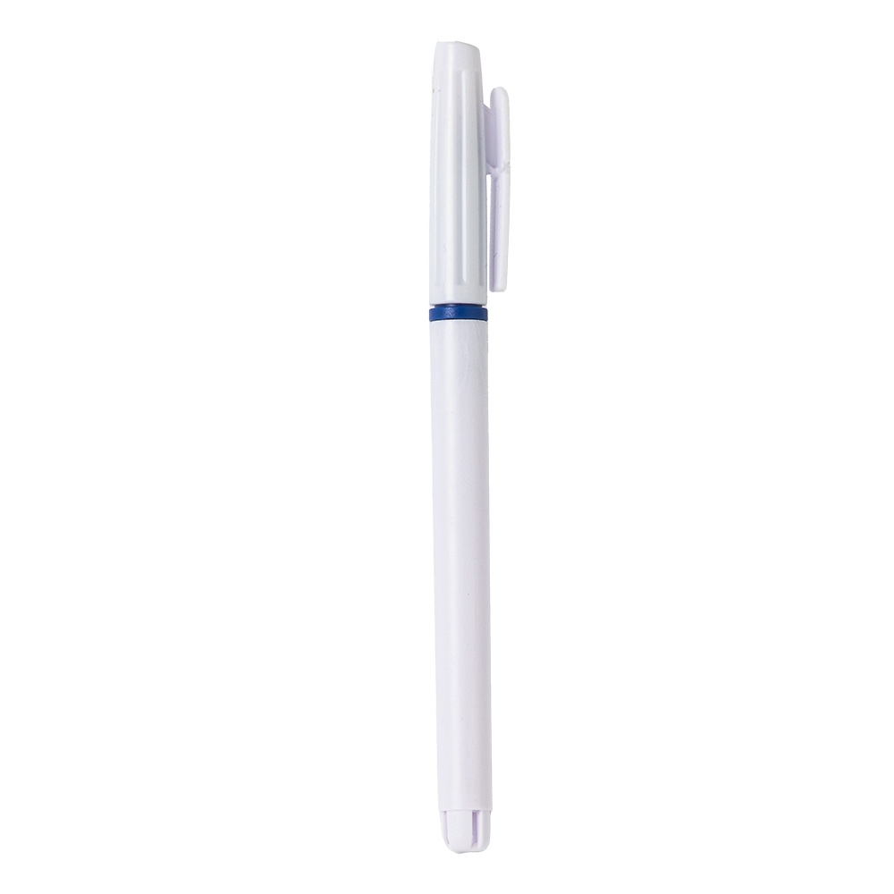 CANETA PLÁSTICA SPX-1087L-BCO/AZU NA COR BRANCO
