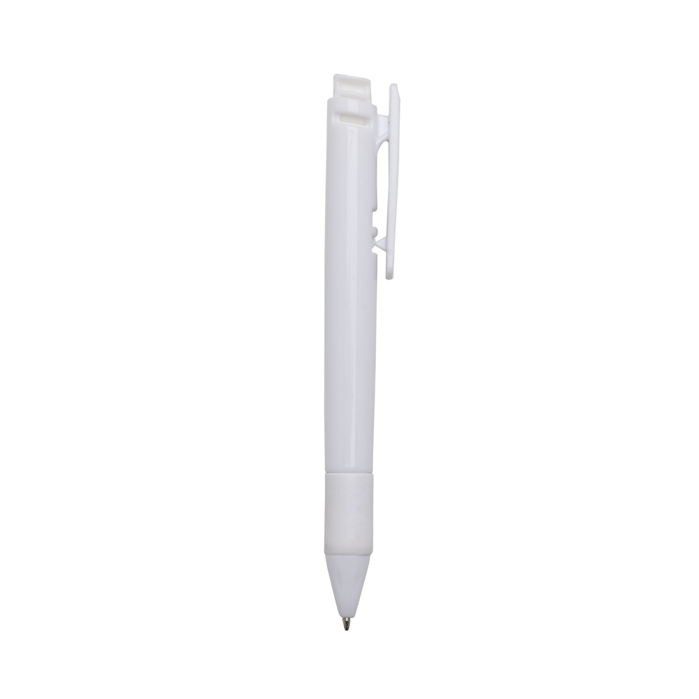 CANETA PLÁSTICA  SPX-13190C-BCO/BCO NA COR BRANCO