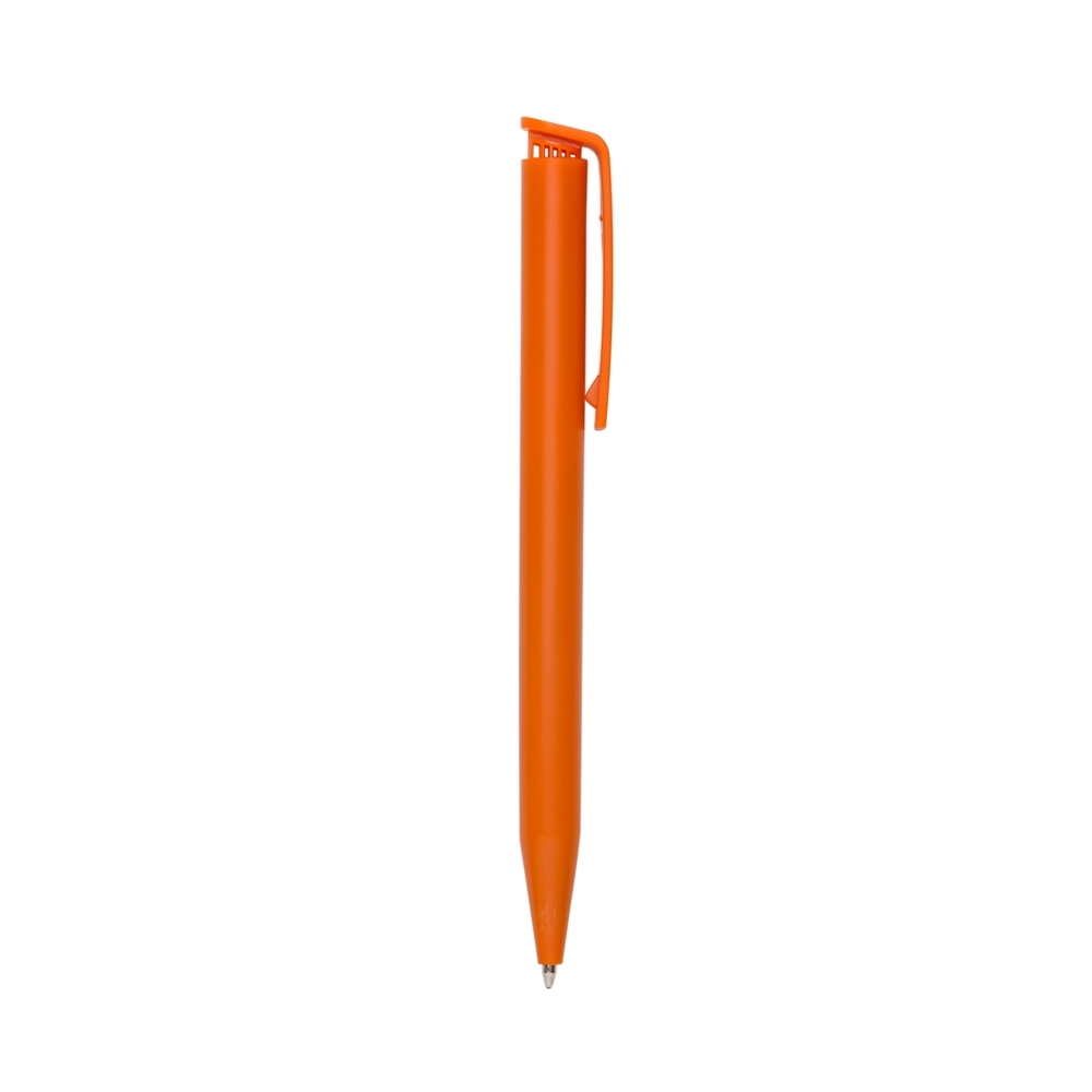CANETA PLÁSTICA LEITOSA  SPX-P@13630-LAR NA COR LARANJA