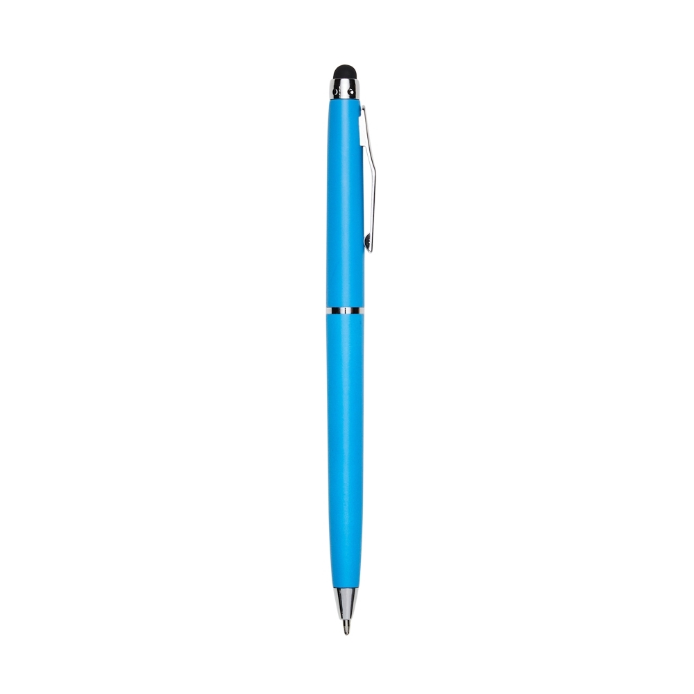CANETA PLÁSTICA COM TOUCH SPX-05091 NA COR AZUL
