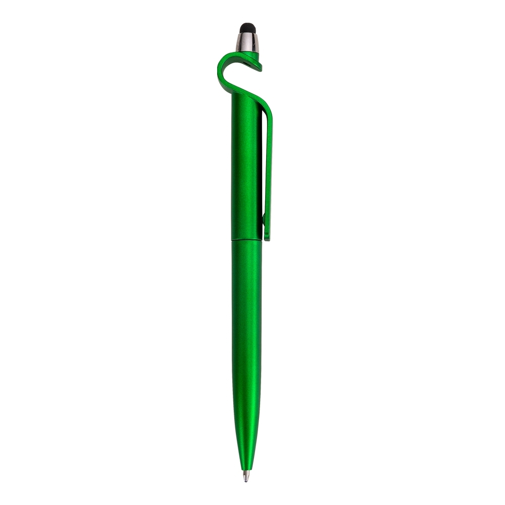 CANETA PLASTICA C/ SUPORTE E TOUCH SPX-13499B-VD NA COR VERDE