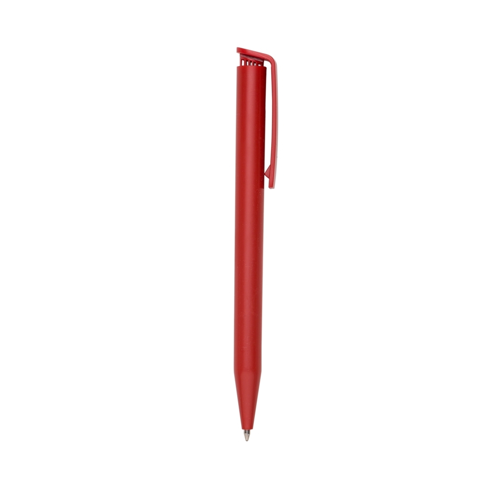 CANETA PLÁSTICA LEITOSA  SPX-P@13630-VM NA COR VERMELHO