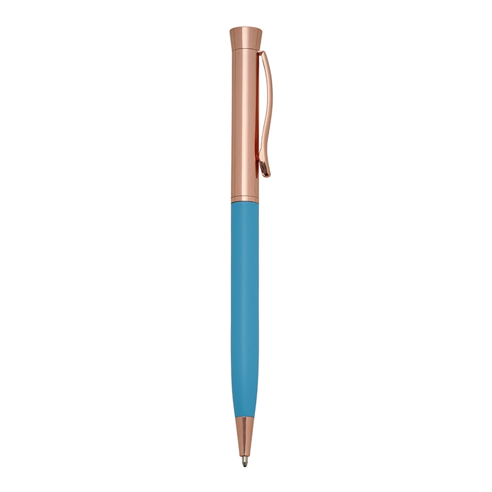 CANETA METAL  SPX-A1813A-AZC/COB NA COR AZUL