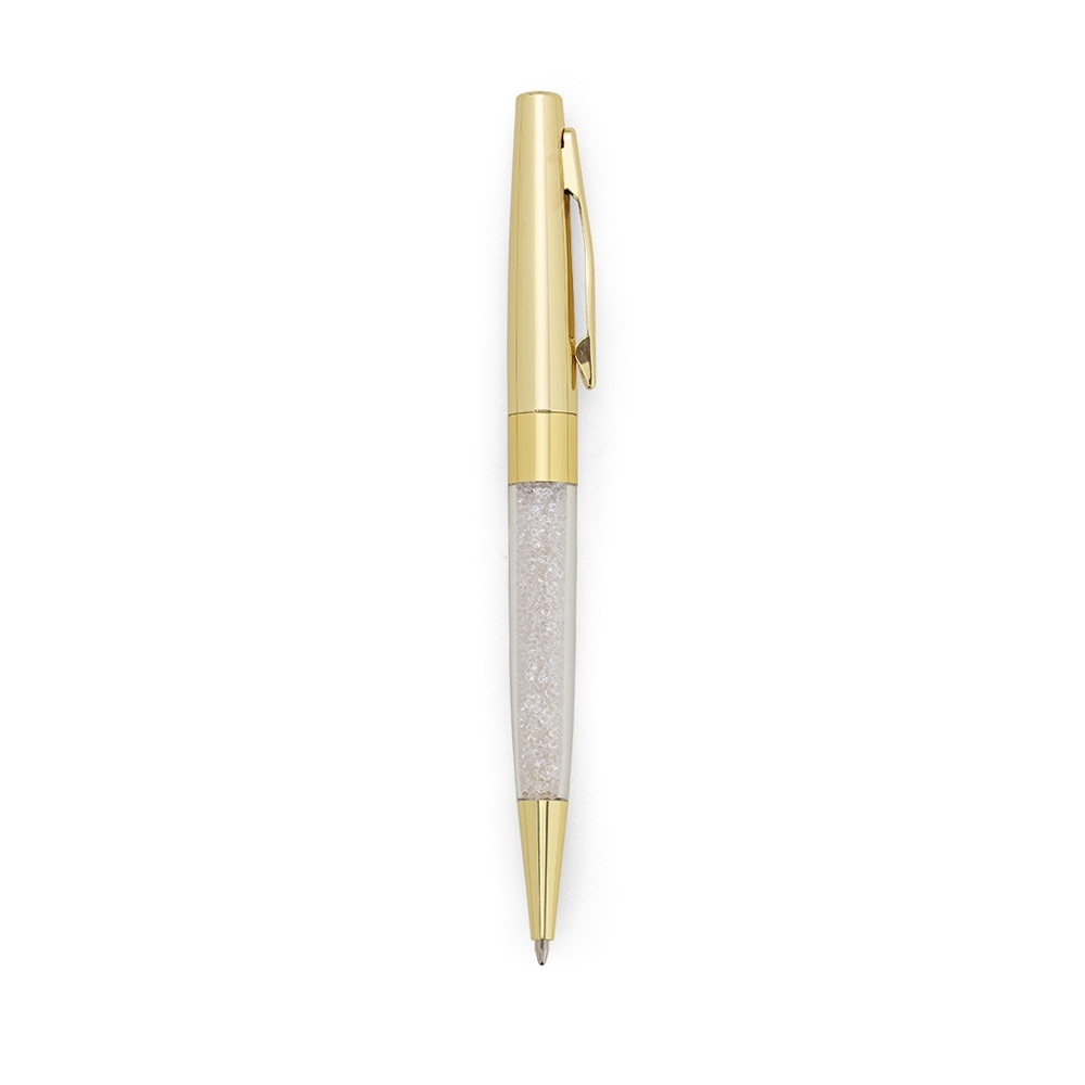 CANETA SEMI - METAL CRISTAIS  SPX-14554-DOU NA COR DOURADO