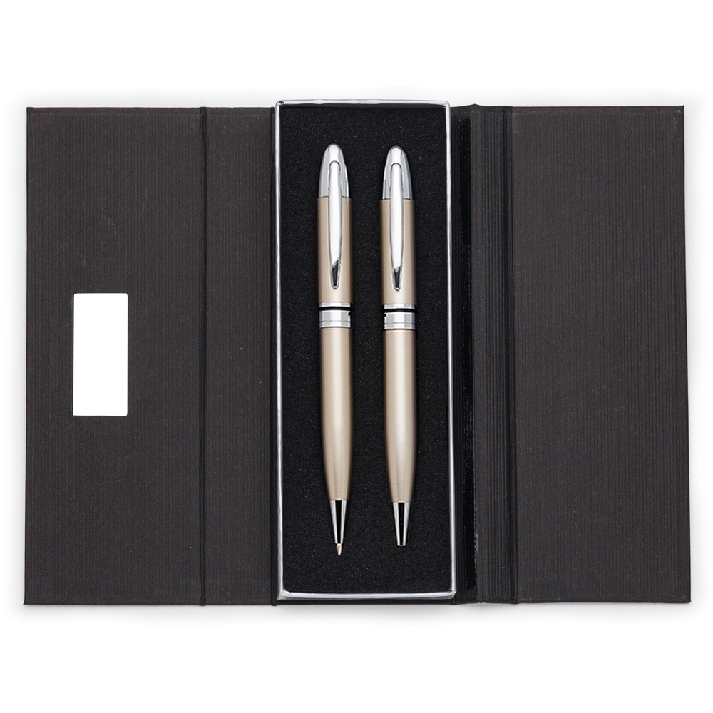 CONJUNTO CANETA E LAPISEIRA SPX-P@15155-CHA NA COR COBRE