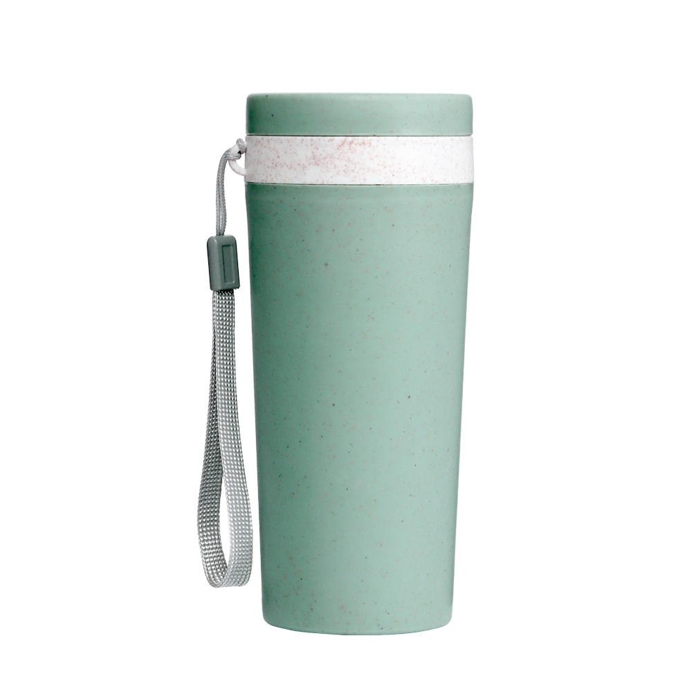 COPO FIBRA DE BAMBU 350ML SPX-03006-VDE NA COR VERDE