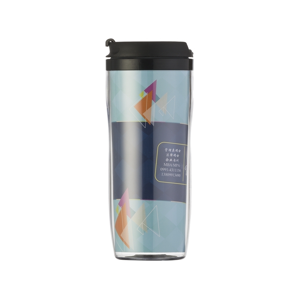 COPO PORTA FOTO C/ TAMPA 350ML SPX-12777-PRE NA COR BRANCO