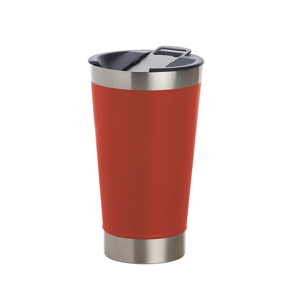 COPO TÉRMICO 500ML *LISO C/ ABRIDOR SPX-18645L-VM1 NA COR VERMELHO