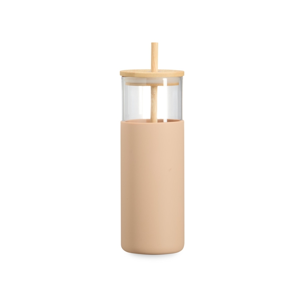 COPO DE VIDRO 500ML SPX-01001-BEG NA COR ROSA