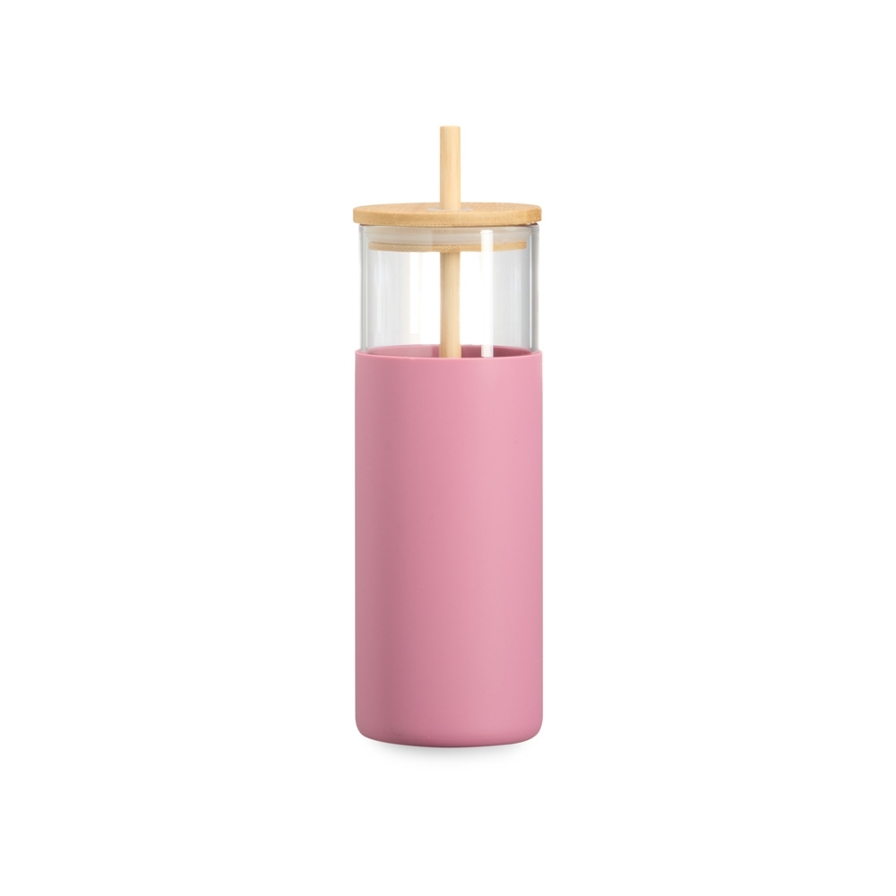 COPO DE VIDRO 500ML SPX-01001-RSE NA COR ROSA