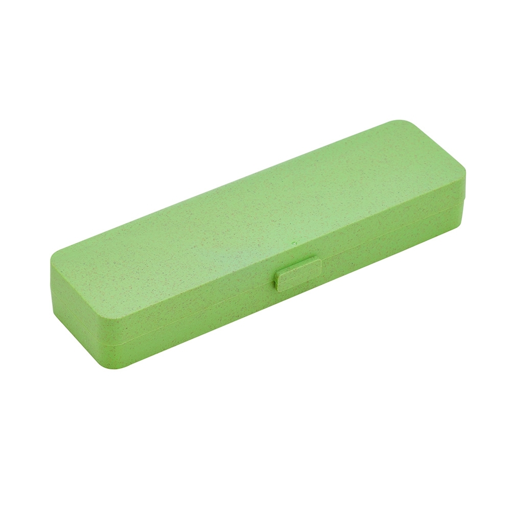 ESTOJO EM FIBRA DE BAMBU P/ CANETA  SPX-10398P-VD NA COR VERDE