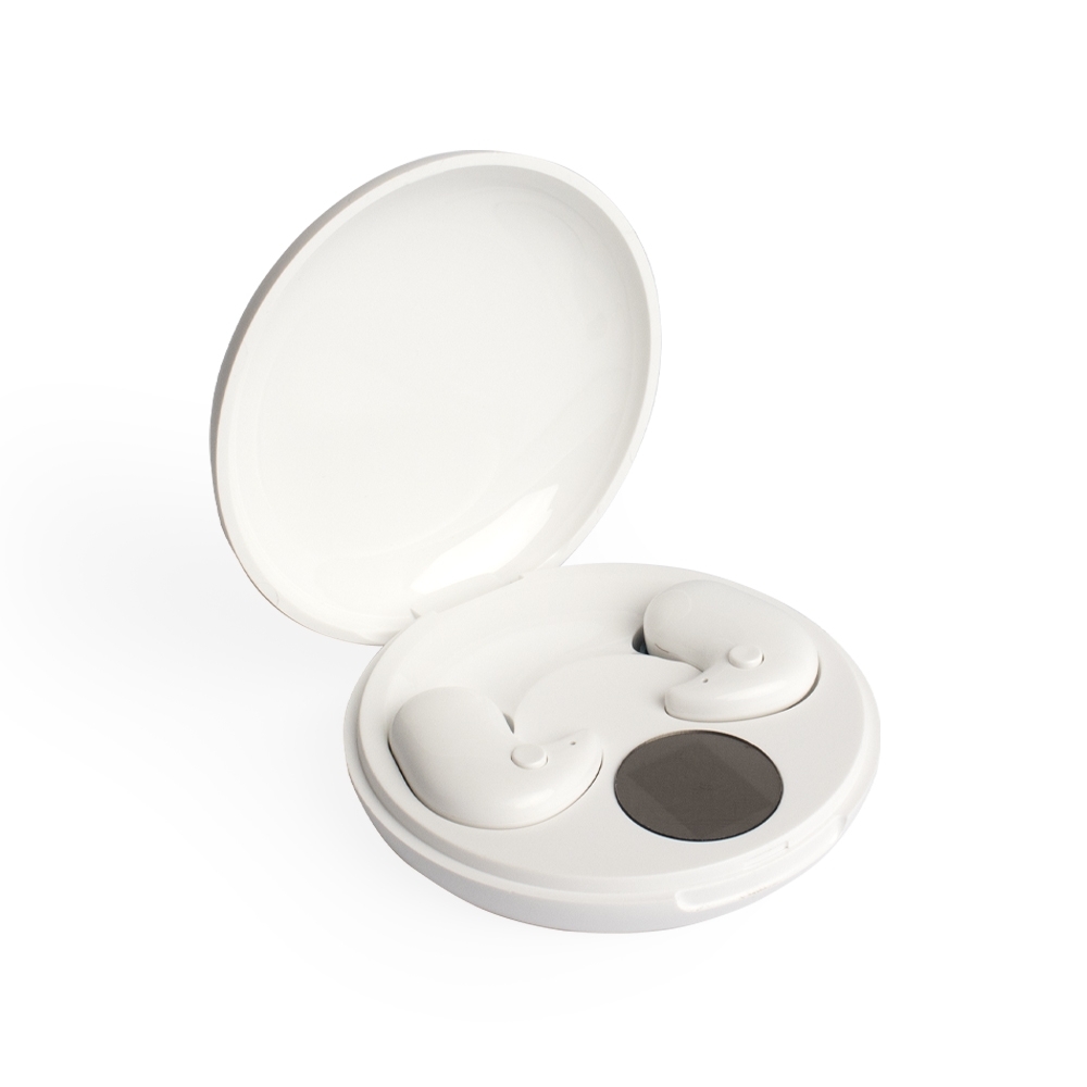 FONE DE OUVIDO BLUETOOTH COM CASE CARREGADOR SPX-06084-BCO NA COR BRANCO