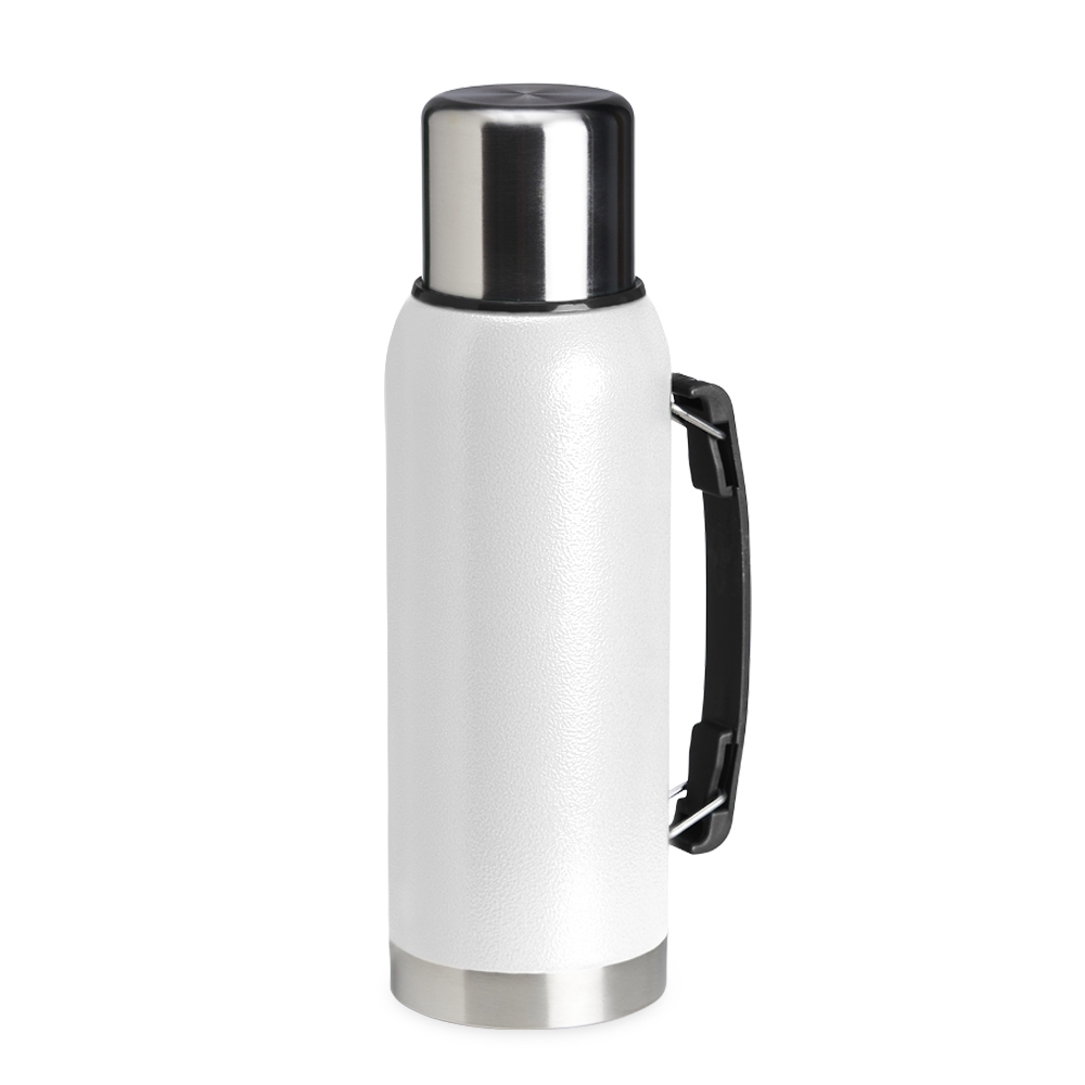 GARRAFA TÉRMICA 1 LITRO *TEXTURA SPX-18678T-BCO NA COR BRANCO