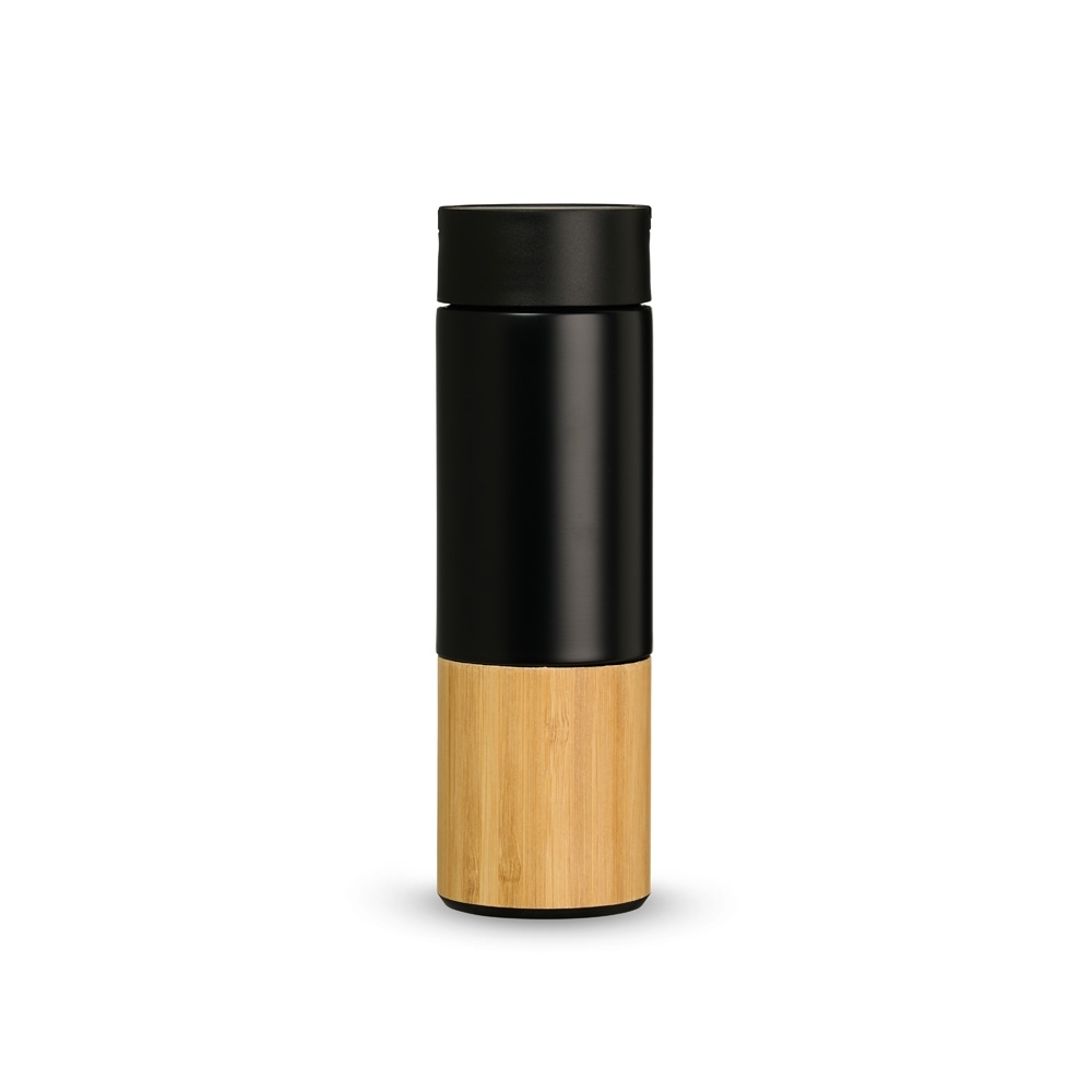 GARRAFA TÉRMICA 420ML SPX-02407-PRE NA COR PRETO