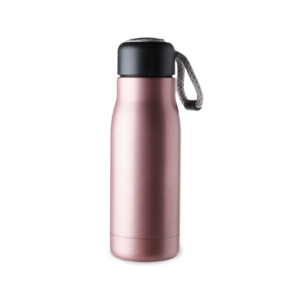 GARRAFA TÉRMICA C/ CORDÃO SPX-18723-ROS NA COR ROSA