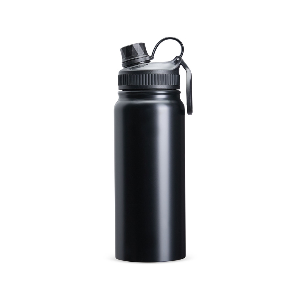 GARRAFA TÉRMICA 650ML SPX-18933-PRE NA COR PRETO