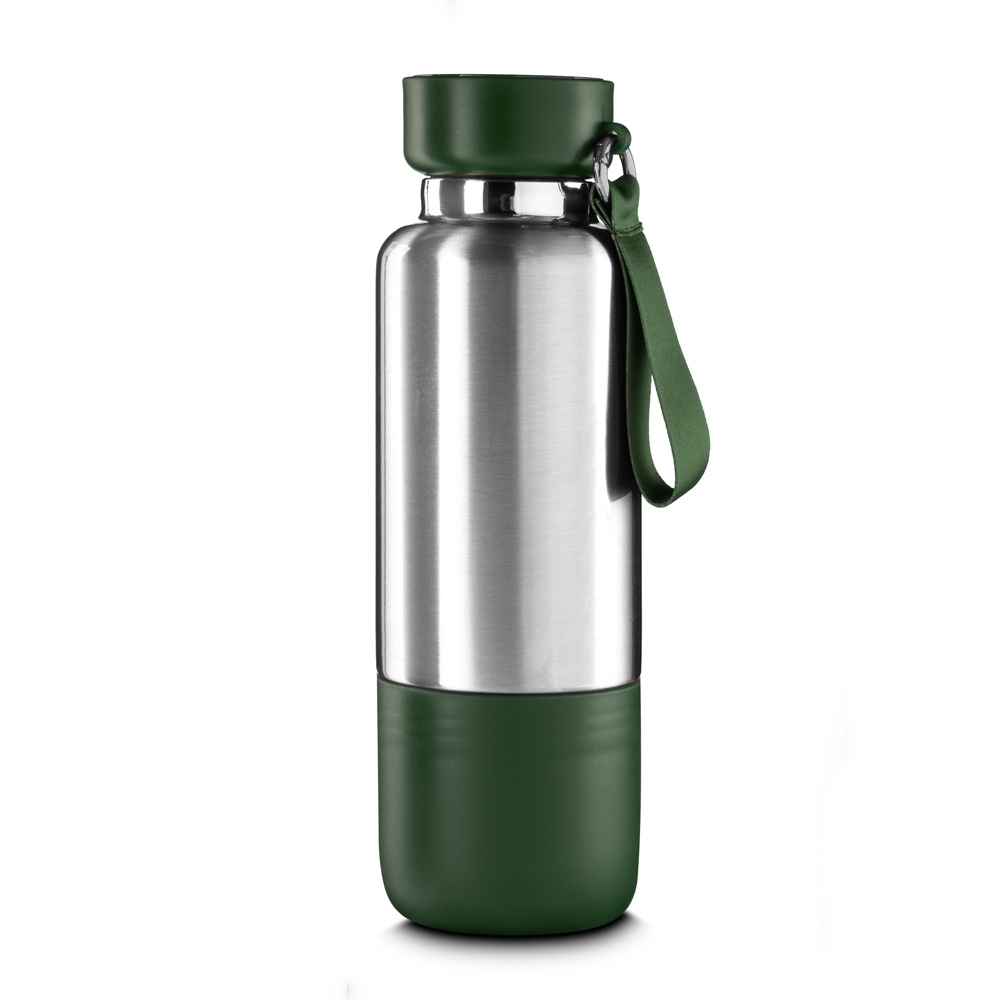 GARRAFA TÉRMICA 500ML SPX-15076-PRA/VD NA COR PRATA