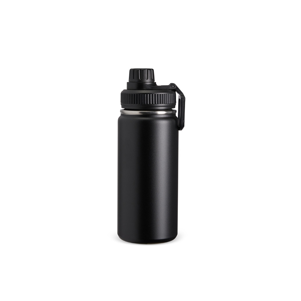 GARRAFA TÉRMICA INOX 550ML SPX-08195-PRE NA COR PRETO