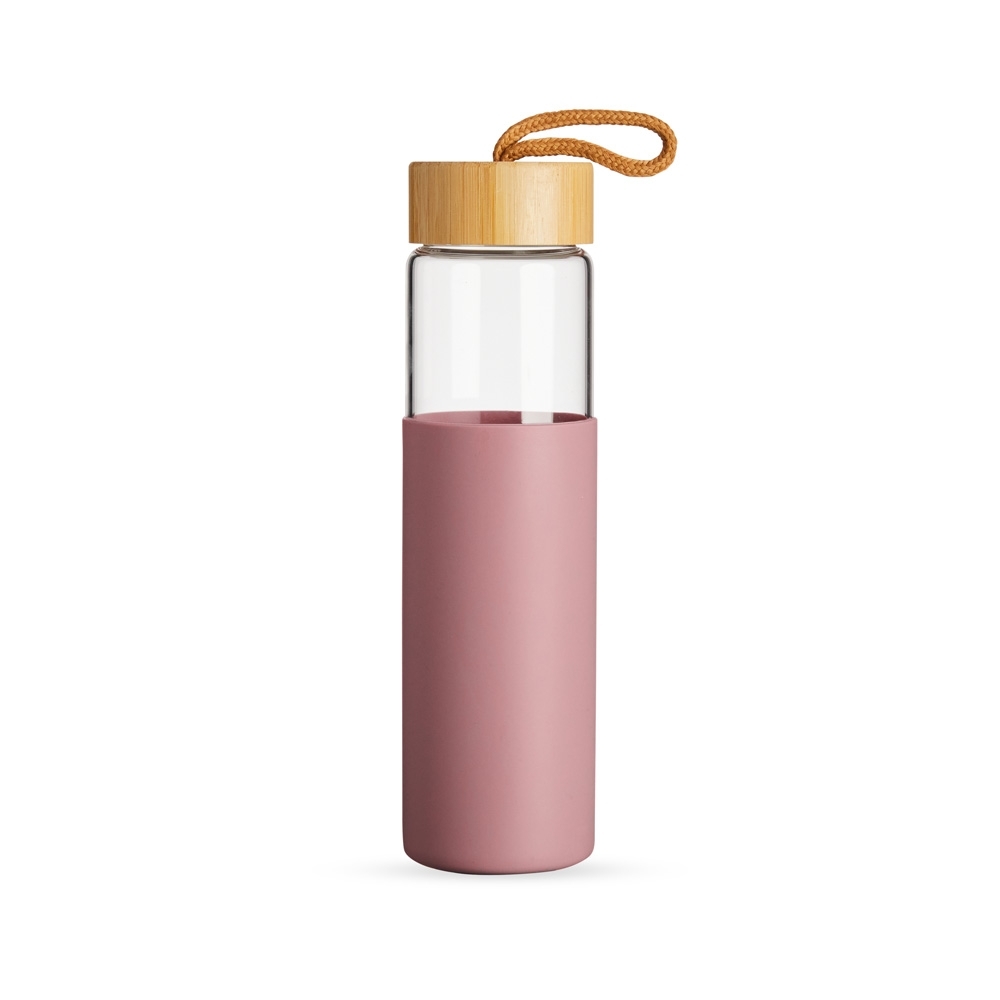 GARRAFA EM VIDRO BOROSSILICATO 750ML SPX-05074-ROS NA COR ROSA