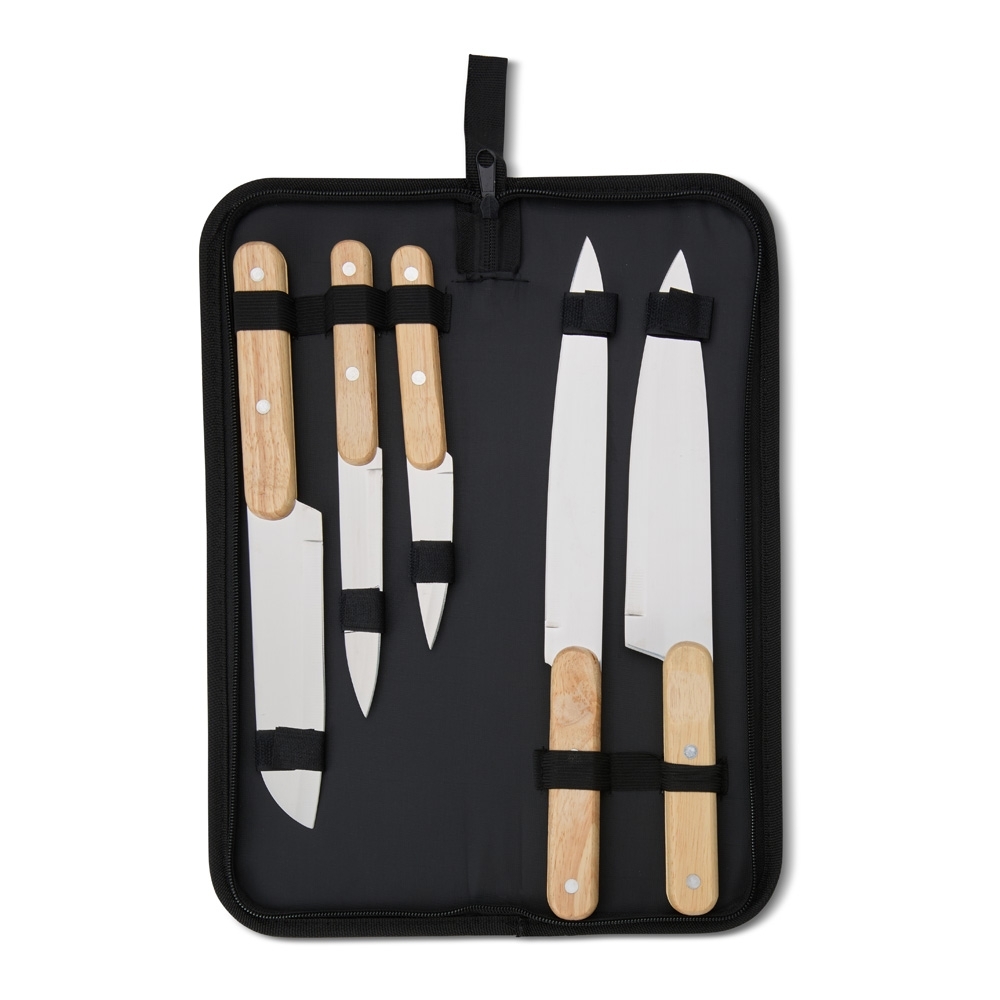 KIT CHURRASCO 5 PEÇAS SPX-14699B-PRE NA COR PRETO