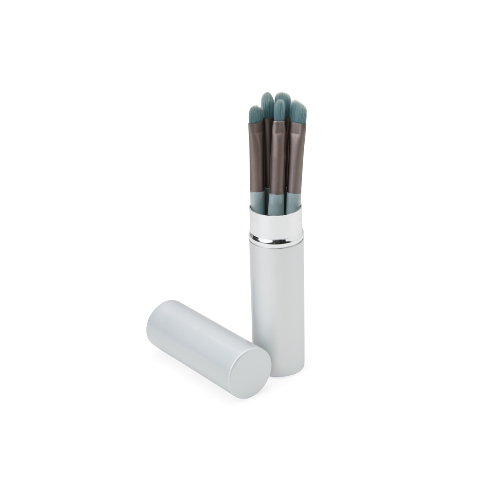 KIT PINCEL 5 PEÇAS SPX-18879-PRA NA COR PRATA