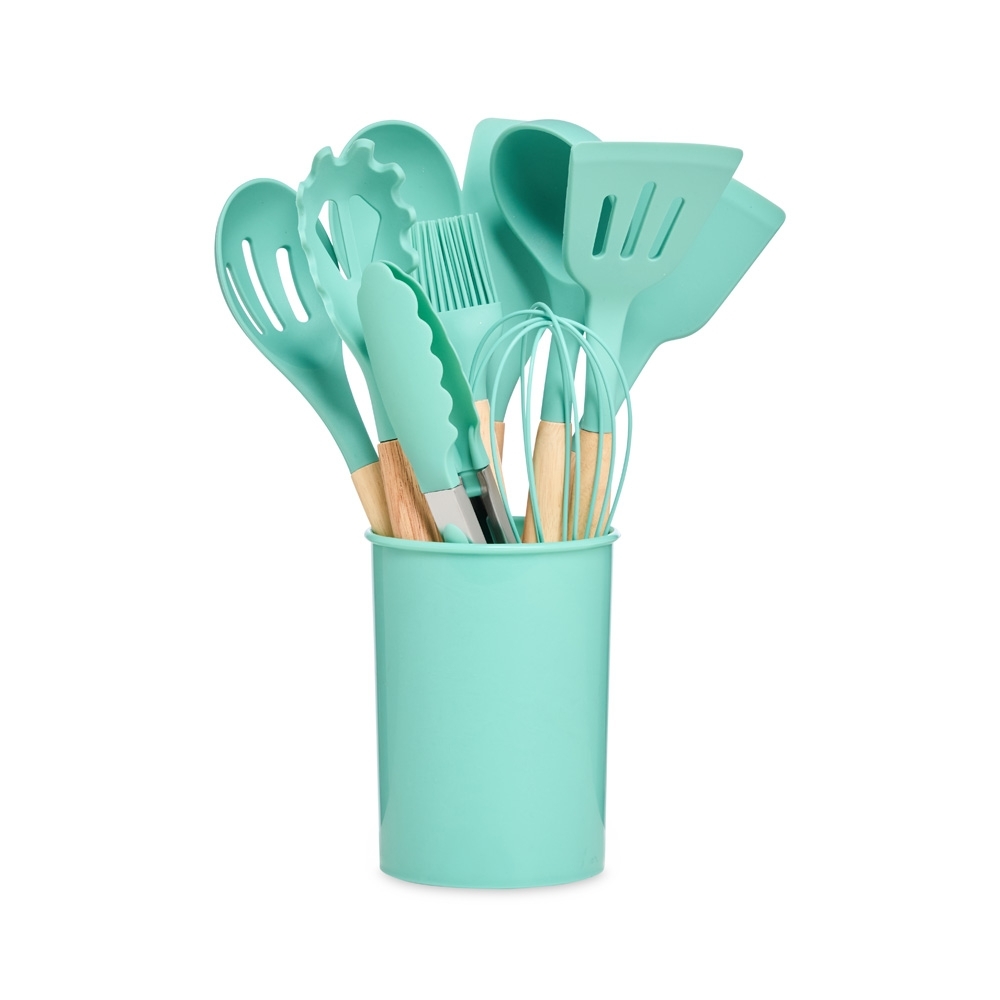 KIT UTENSÍLIOS 12 PEÇAS SPX-07041-VD NA COR VERDE